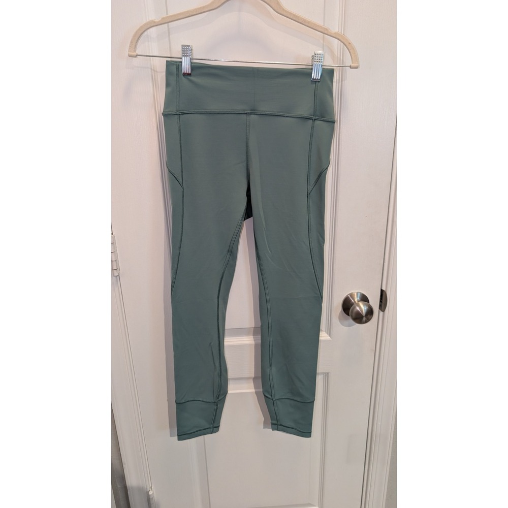 Lululemon In Movement 7/8 Tight 25" Everlux Frosted Pine Size 6‎